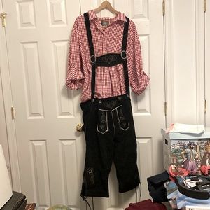 Lederhosen and shirt authentic German 4xl
